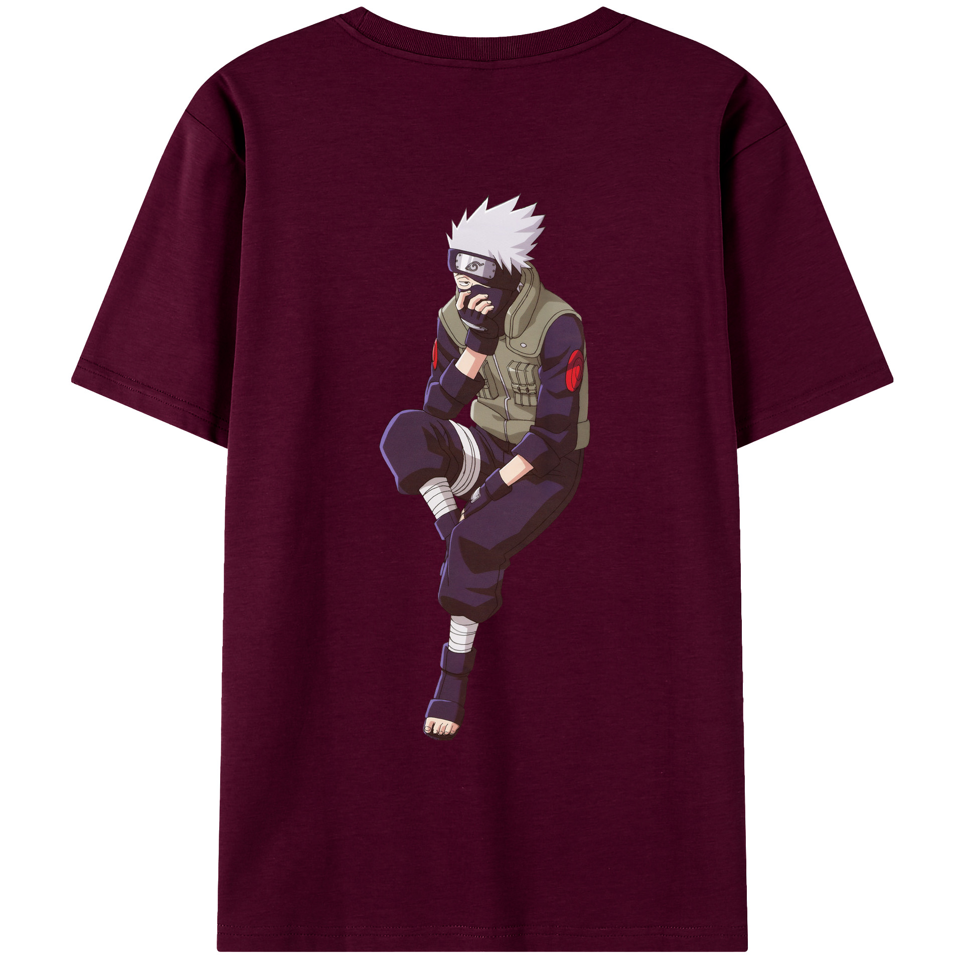 （画像用） NARUTO -ナルト- はたけ カカシ Hatake Kakashi レディース半袖Tシャツ(バックプリント)